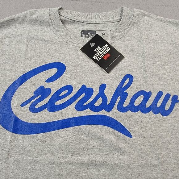 The Marathon Clothing Shirt Mens Small Gray Blue Crenshaw Graphic Tee TMC Logo - Picture 4 of 10